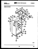 CABINET PARTS Diagram and Parts List for 95-1757-45-02  Tappan Refrigerator