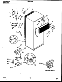 SYSTEM AND AUTOMATIC DEFROST PARTS Diagram and Parts List for FPES19TPW1  Frigidaire Refrigerator