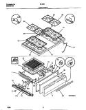 TOP / DRAWER Diagram and Parts List for 30-2251-23-11  Tappan Range
