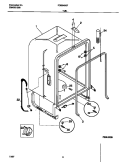 TUB Diagram and Parts List for FDB949GFB1  Frigidaire Dishwasher