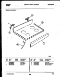 COOKTOP PARTS Diagram and Parts List for 31-2442-23-01  Tappan Range