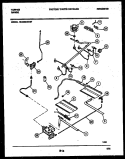 BURNER, MANIFOLD AND GAS CONTROL Diagram and Parts List for 30-3989-23-07  Tappan Range