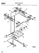 BURNER Diagram and Parts List for MGF300PBWB  Frigidaire Range