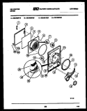 DOOR PARTS Diagram and Parts List for DEA700F1W  Kelvinator Dryer
