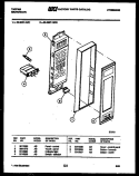 CONTROL PANEL Diagram and Parts List for 56-2997-10-01  Tappan Microwave