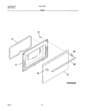 DOOR Diagram and Parts List for WLF311SHDA  Westinghouse Range