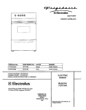 COVER Diagram and Parts List for FEF316AQB  Frigidaire Range
