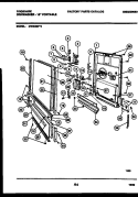 DOOR PARTS Diagram and Parts List for DW2558PW2  Frigidaire Dishwasher