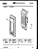 CONTROL PANEL Diagram and Parts List for MC870EL3  Frigidaire Microwave