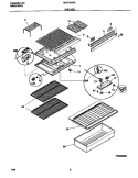 SHELVES Diagram and Parts List for MRT13CREW5  Uni Refrigerator