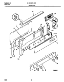 BACKGUARD Diagram and Parts List for 30-4942-23-06  Tappan Range