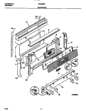 BACKGUARD Diagram and Parts List for TGF362BBBA  Tappan Range