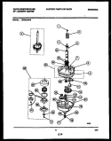 TRANSMISSION PARTS Diagram and Parts List for LE400AXW2  Frigidaire Washer Dryer Combo