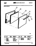 DOOR PARTS Diagram and Parts List for 32-0007-23-05  Tappan Range