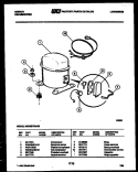 COMPRESSOR PARTS Diagram and Parts List for MC50S7GUNB  Gibson Dehumidifier