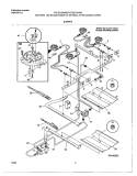 BURNER Diagram and Parts List for TGF351SHWC  Tappan Range