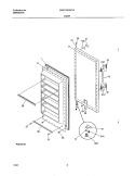 DOOR Diagram and Parts List for GRU17B2JW2  Gibson Refrigerator