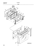 DOOR Diagram and Parts List for GLCS376ASD  Frigidaire Range