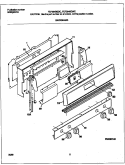 BACKGUARD Diagram and Parts List for FGF354BGDC  Frigidaire Range