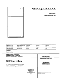 COVER Diagram and Parts List for FRT14G4BQ0  Frigidaire Refrigerator