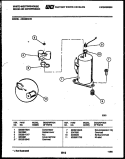 COMPRESSOR PARTS Diagram and Parts List for AC066N7A1  Frigidaire Air Conditioner