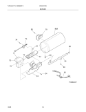 BURNER Diagram and Parts List for GLGQ2152EE3  Frigidaire Dryer