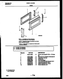 DOOR PARTS Diagram and Parts List for 56-8482-10-02  Tappan Microwave