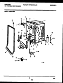 TUB AND FRAME PARTS Diagram and Parts List for FDS231RBR0  Frigidaire Dishwasher