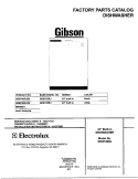 COVER Diagram and Parts List for GDB742RJB0  Gibson Dishwasher