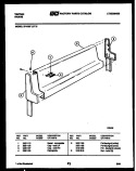BACKGUARD Diagram and Parts List for 37-1007-00-05  Tappan Range