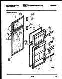 DOOR PARTS Diagram and Parts List for RT141GCHA  Frigidaire Refrigerator