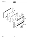 UPPER DOOR Diagram and Parts List for TEO353SCWA  Tappan Range