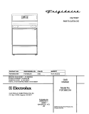 COVER Diagram and Parts List for FGF368CXASA  Frigidaire Range