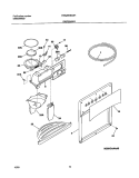 DISPENSER Diagram and Parts List for FRS26RBCW1  Frigidaire Refrigerator