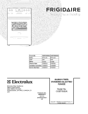 COVER Diagram and Parts List for CGEF3032KWA  Frigidaire Range