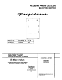COVER Diagram and Parts List for CER3600AS0  Frigidaire Dryer