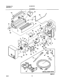 ICE MAKER Diagram and Parts List for GLHS237ZAQ1  Frigidaire Refrigerator
