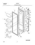 REFRIGERATOR DOOR Diagram and Parts List for NGS23ZZAW1  Frigidaire Refrigerator