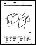 DOOR PARTS Diagram and Parts List for CEB1M1WSTC  Gibson Range