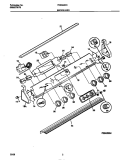 BACKGUARD Diagram and Parts List for FED353CCWD  Frigidaire Range