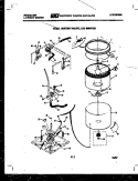 TUBS, WATER VALVE AND LID SWITCH Diagram and Parts List for LC248EL0  Frigidaire Washer Dryer Combo