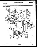 CABINET PARTS Diagram and Parts List for WA6520AW2  Frigidaire Washer