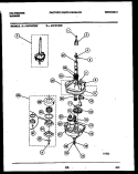 TRANSMISSION PARTS Diagram and Parts List for AW700G2D  Kelvinator Washer
