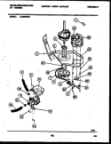 MOTOR AND IDLER ARM CLUTCH Diagram and Parts List for LC400RXD3  Frigidaire Washer