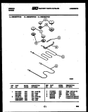 BROILER PARTS Diagram and Parts List for CEC4S7WTAC  Gibson Range