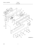 BACKGUARD Diagram and Parts List for TGF605WFU2  Tappan Range