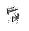 CABINET, FRONT, WRAPPER Diagram and Parts List for AH15EJ2T1  Frigidaire Air Conditioner