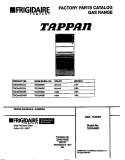 COVER Diagram and Parts List for TGO346BCWB  Tappan Range