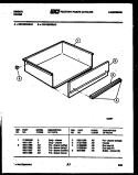 DRAWER PARTS Diagram and Parts List for CEC4S6WSAD  Gibson Range