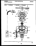 MOTOR PUMP PARTS Diagram and Parts List for FDB874RBT0  Frigidaire Dishwasher